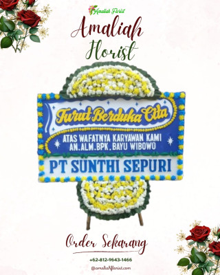 Papan Bunga Duka di Sukamenak
