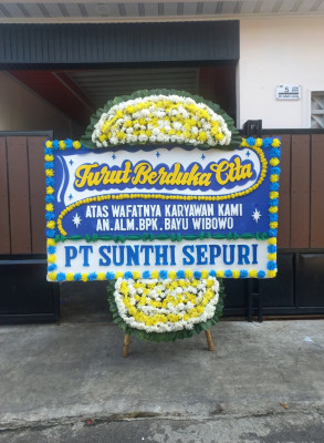 Papan Bunga Duka di Sukamenak